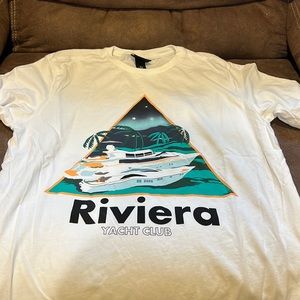 H&M Riviera Yacht Club White Tee (Size M)